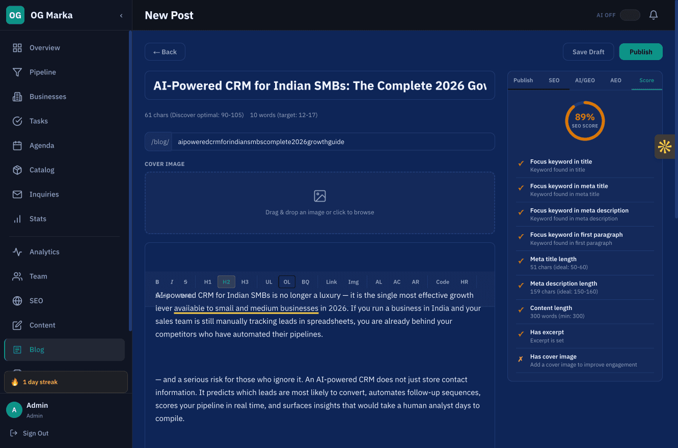 AI-Powered CRM for Indian SMBs: The Complete 2026 Growth Guide